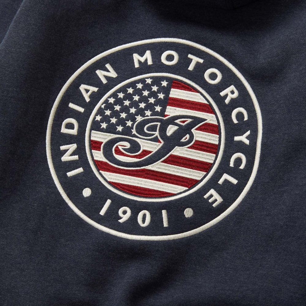 
                      
                        Indian Motorcycle Kids USA Flag Hoodie, Navy - 12-14 Years - 283343509
                      
                    