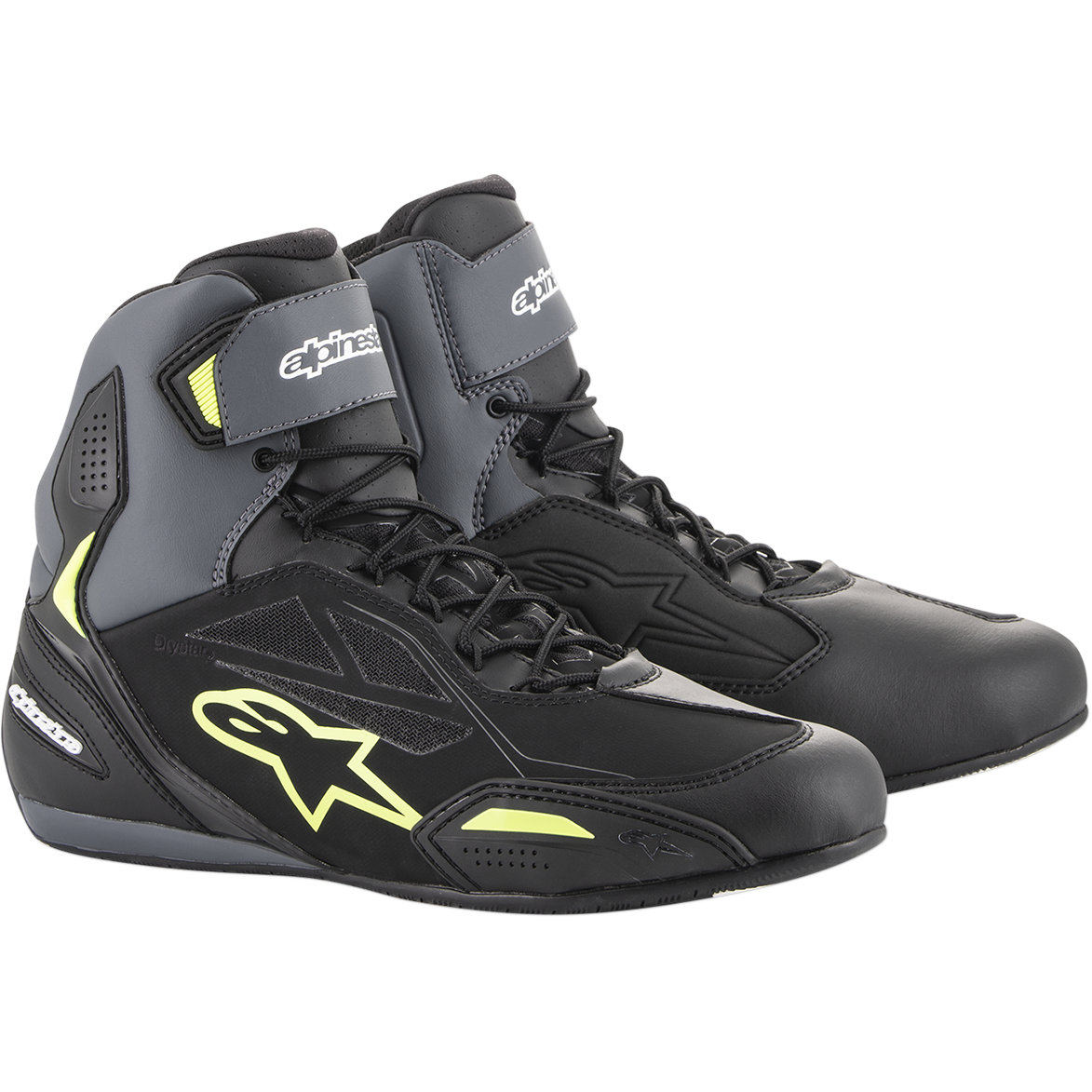 ALPINESTARS Faster-3 Drystar? Shoes - Black/Gray/Yellow - US 7 2540719175-7