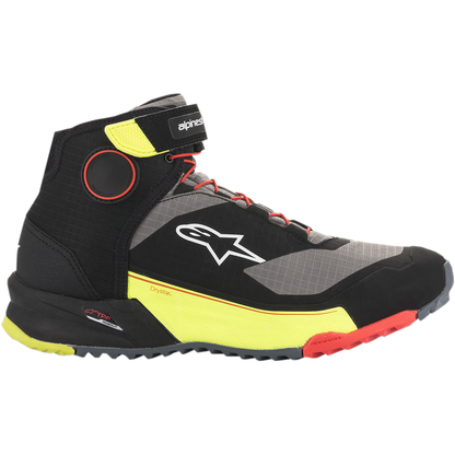 ALPINESTARS CR-X Drystar? Shoes - Black/Red/Yellow Fluorescent - US 10 / EU 43 2611820153810