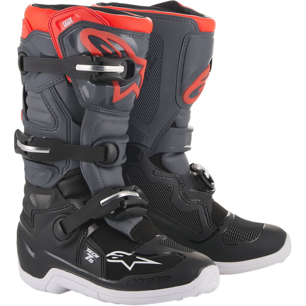 ALPINESTARS Youth Tech 7S Boots - Black/Gray - US 6 / EU 39 201501711336