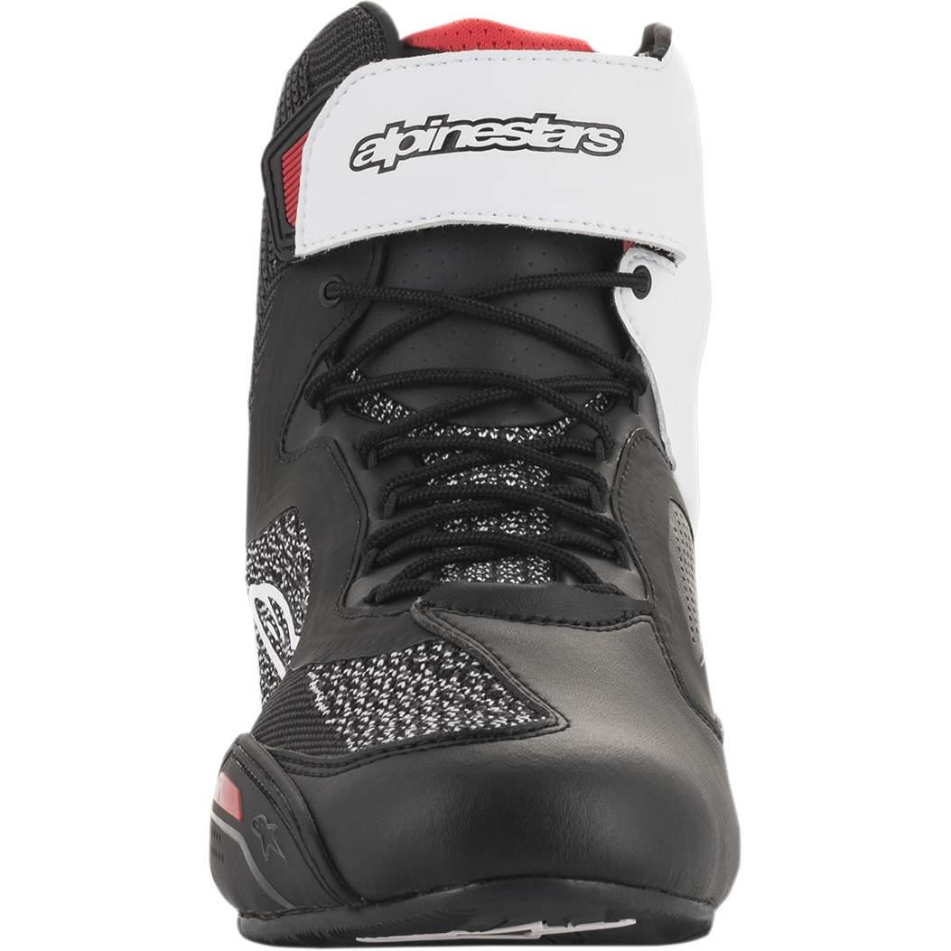 ALPINESTARS Faster-3 Rideknit? Shoes - Black/White/Red - US 9.5 / EU 42.5 2510319123-9.5