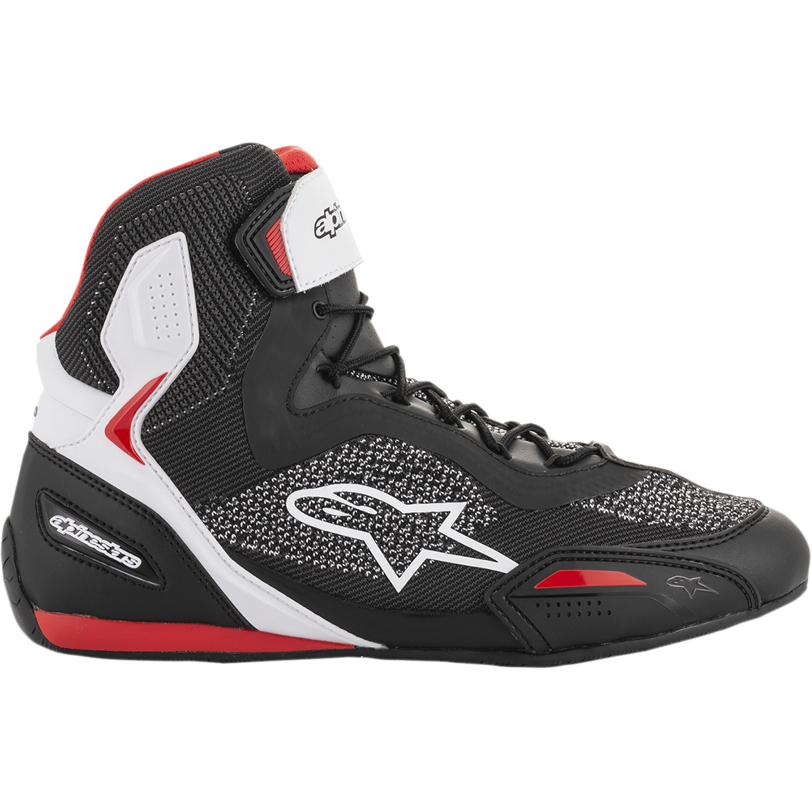 ALPINESTARS Faster-3 Rideknit? Shoes - Black/White/Red - US 12.5 / EU 46 2510319123-12.5