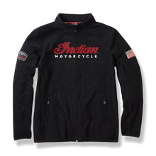 Indian Motorcycle Men's Zip Thru Fleece, Black - XL - 286164409