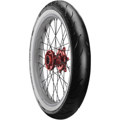 Avon Cobra Chrome AV91 White Sidewall Front Tire - 120/70-21 68V 1DK (NOT AVAILABLE UNTIL DEC 2026)