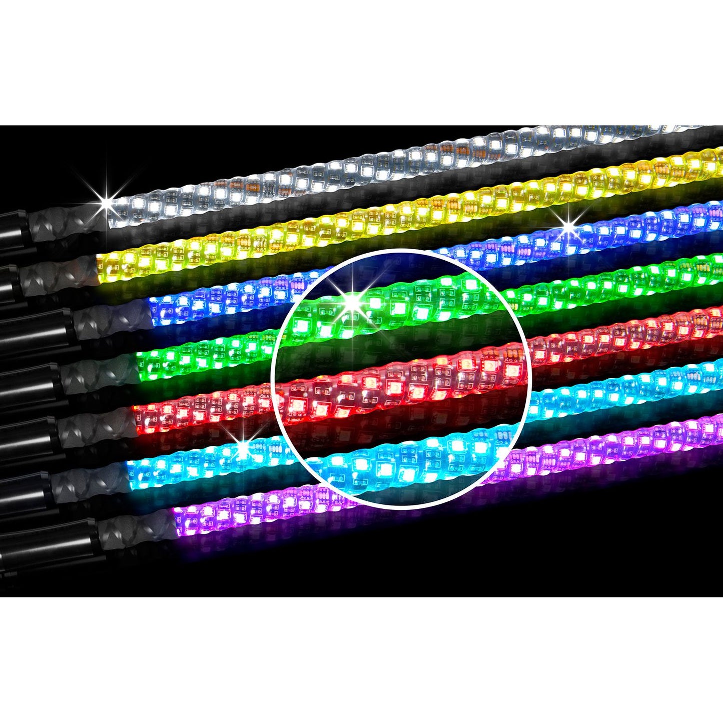 2' Rgb Led Whip Flag
