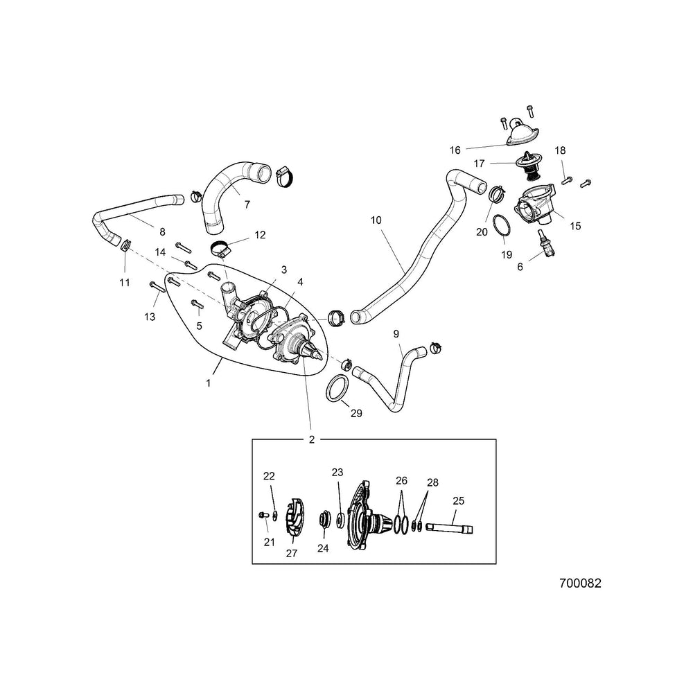 Polaris RZR Thermostat, Genuine OEM Part 7052526, Qty 1
