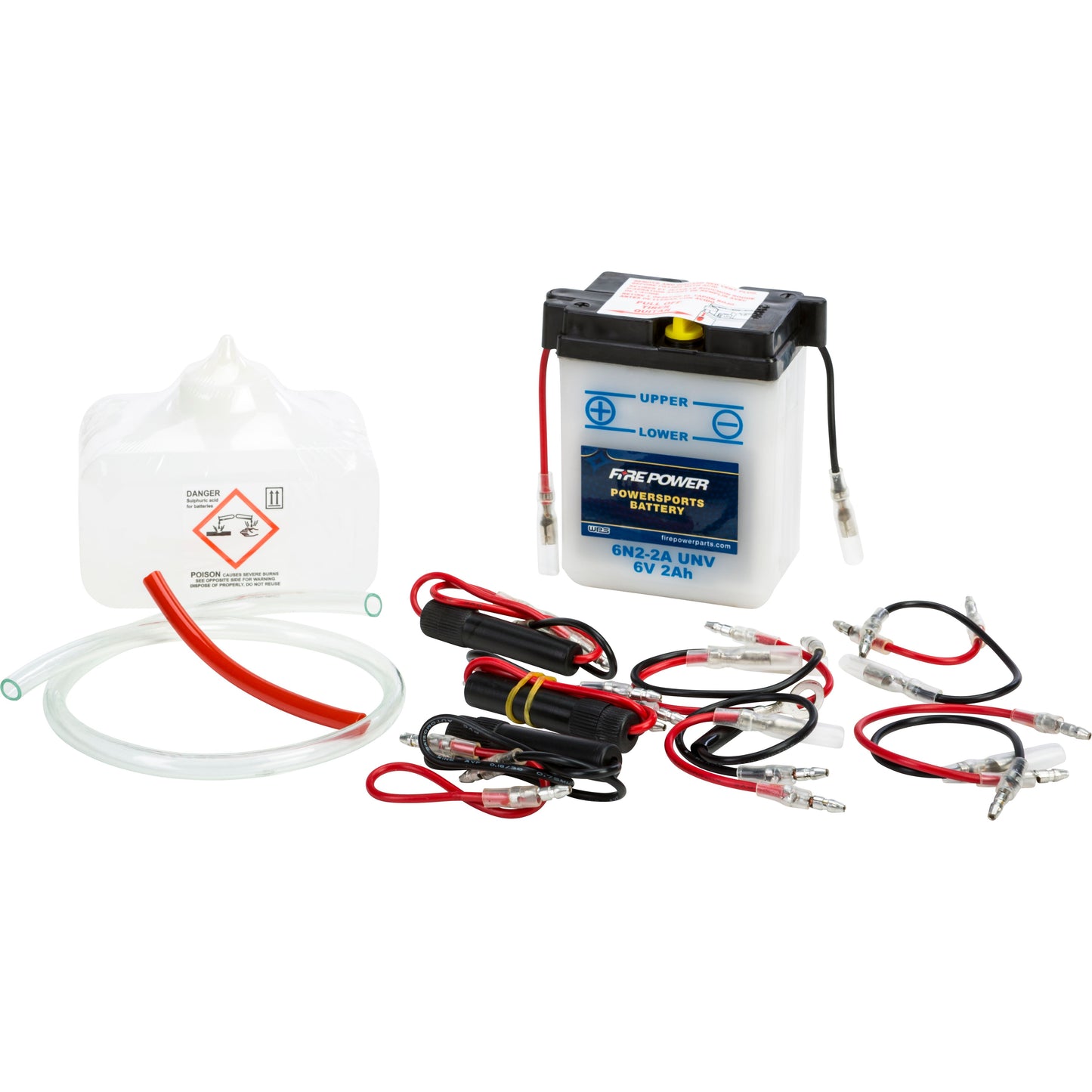 Battery W/Acid 6n2 2a Unv 6v