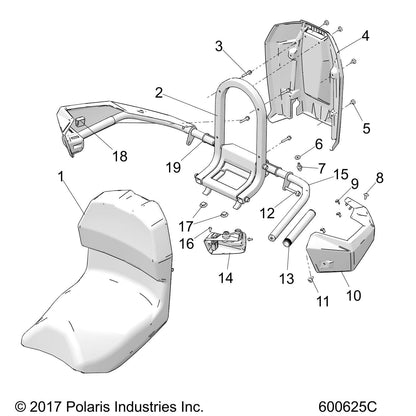 Polaris Slingshot Headlight Pod, Left, Genuine OEM Part 5453406, Qty 1