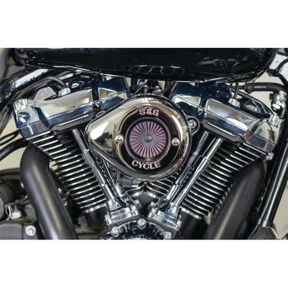 S&S Cycle 2017+ M8 Models Stealth Air Stinger Kit w/ Chrome Teardrop