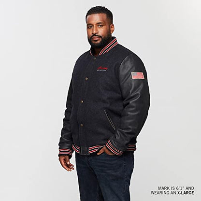 Indian Motorcycle Men's Varsity 2 Gray Jacket