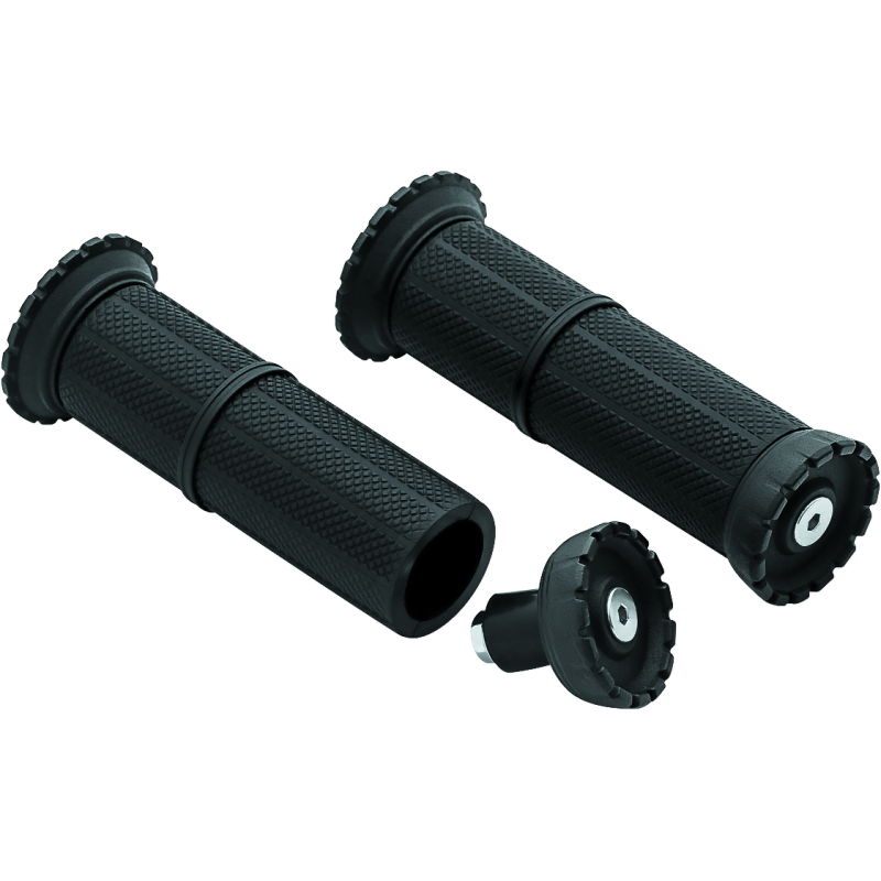 Kuryakyn Riot Universal Grips 1in Satin Black