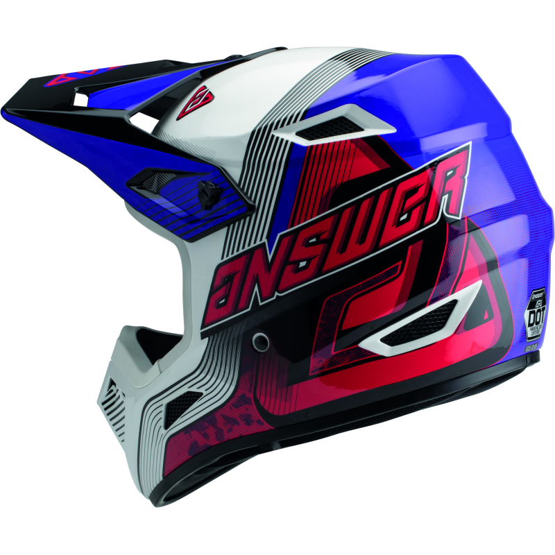 Answer AR1 Vendetta Helmet Red/White/Purple - XS