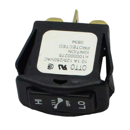 Polaris ATV Thumb Warmer Switch, Hi/Lo, Genuine OEM Part 4012483, Qty 1