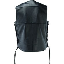 Kuryakyn Leather By River Road Old Skool Leather Vest Black - Large
