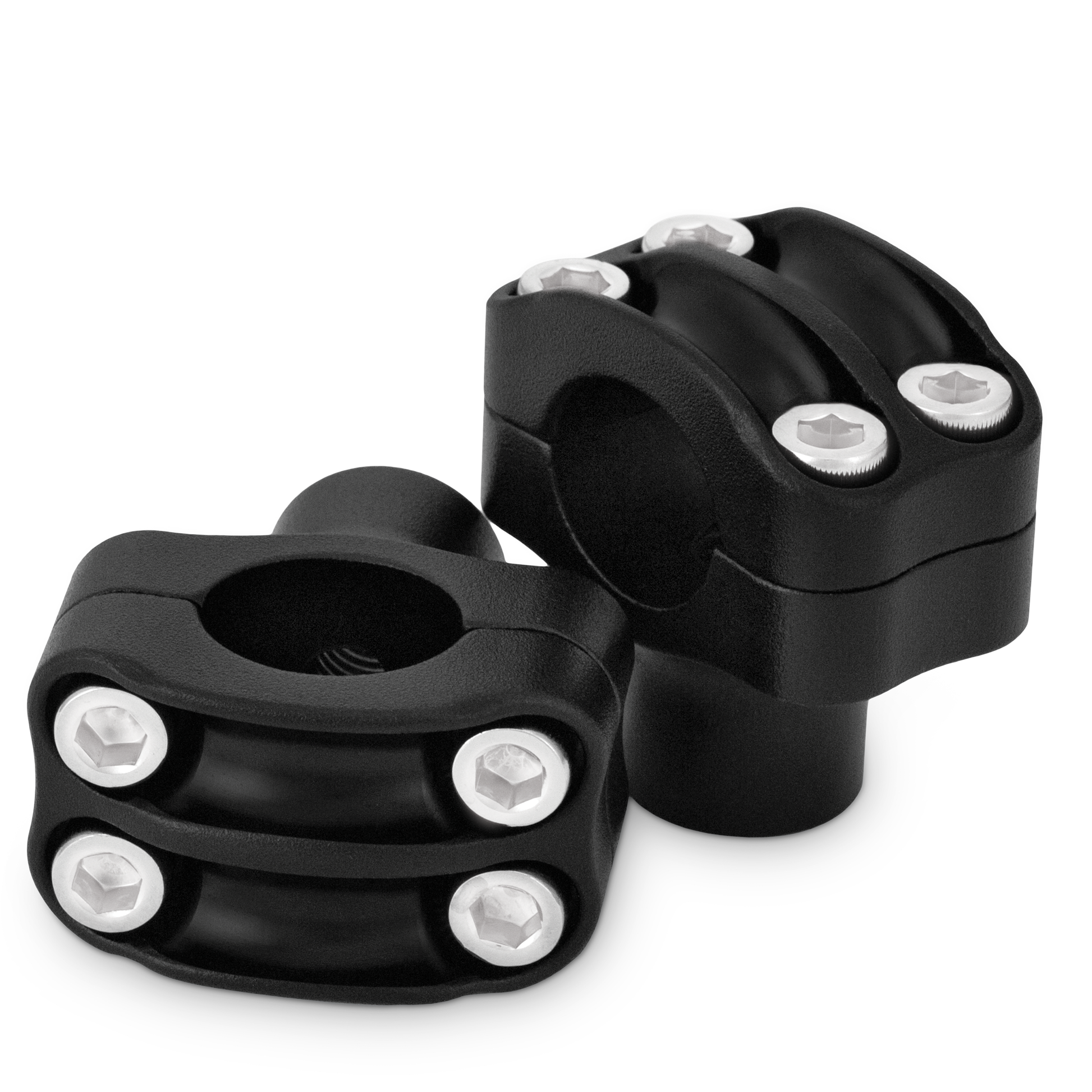 Reaper 1 1/2" Risers 1" Bar Set   Texture Black