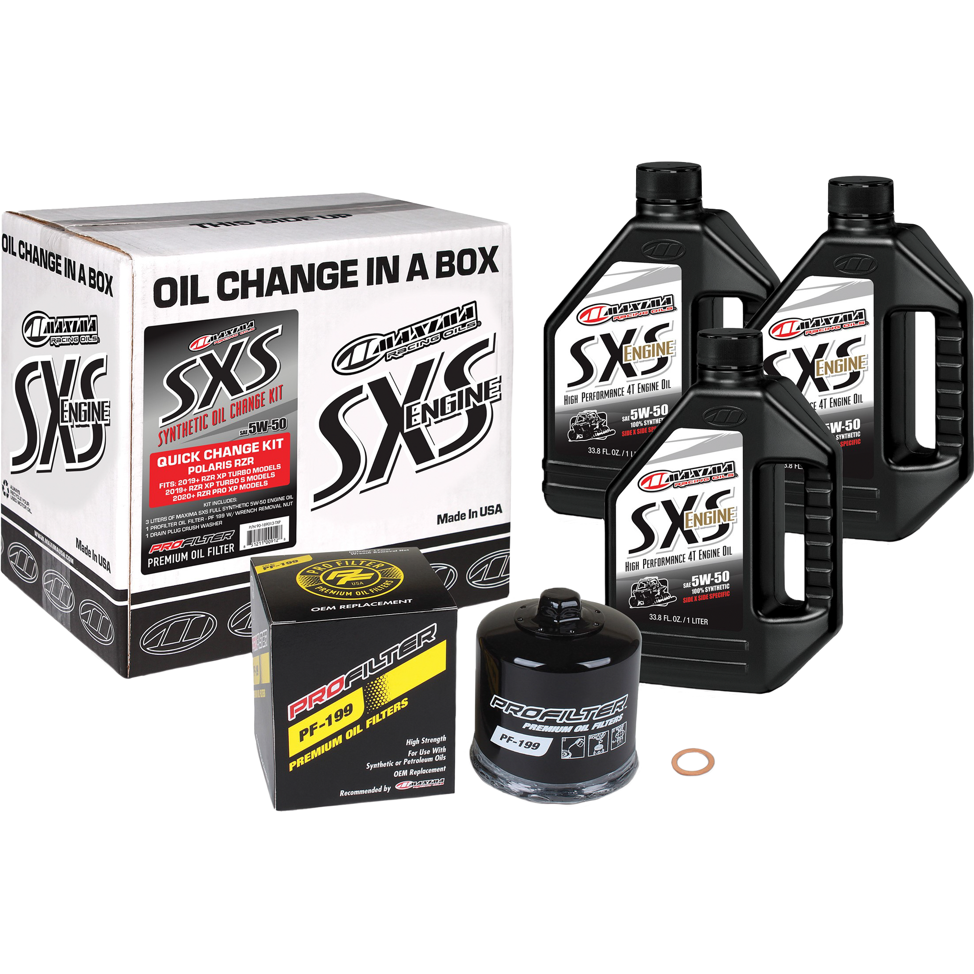 Sxs Quick Change Kit 5w50 With Black Oil Filter