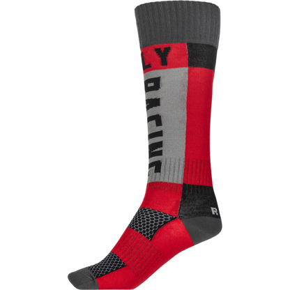 Youth Mx Socks Thick Red/Grey