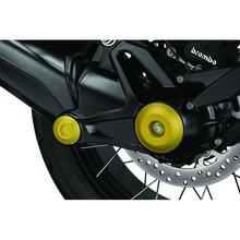 Kuryakyn Lodestar Rear Axle Sliders-BMW-Gold