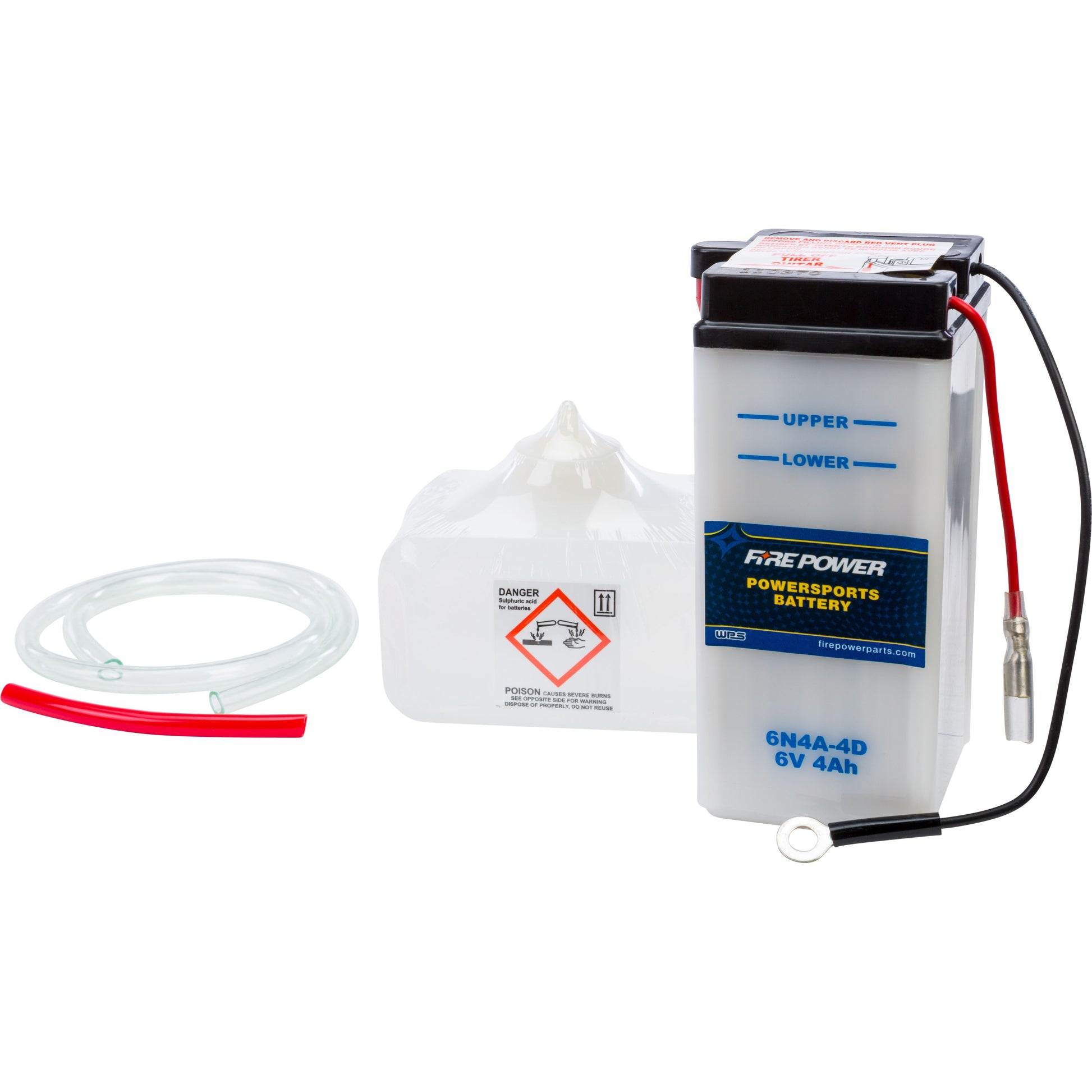 Battery W/Acid 6n4a 4d 6v