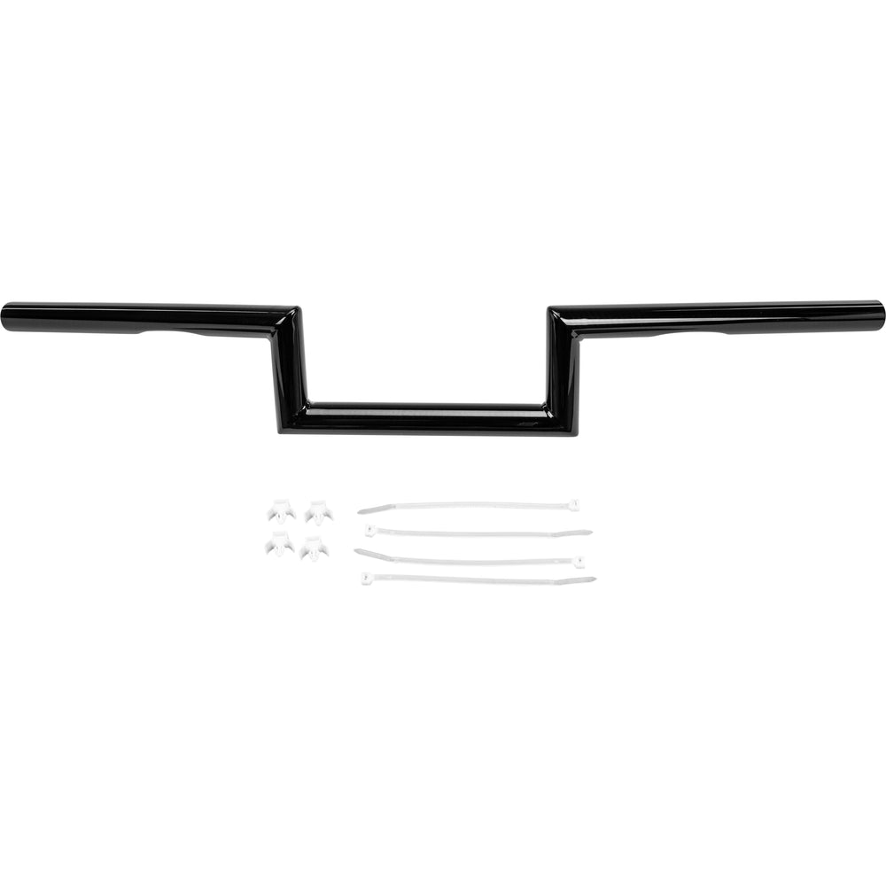 1" Z Bar Dimpled 4" Gloss Black