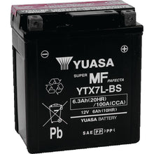 Yuasa YTX7L-BS Maintenance Free AGM 12-Volt Battery w/Bottle
