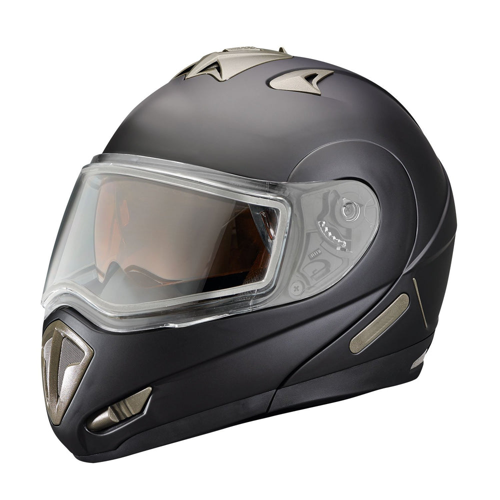 Polaris Off Road Modular 1.0 Adult Helmet with Dual-Pane Shield, Black Matte - 4XL