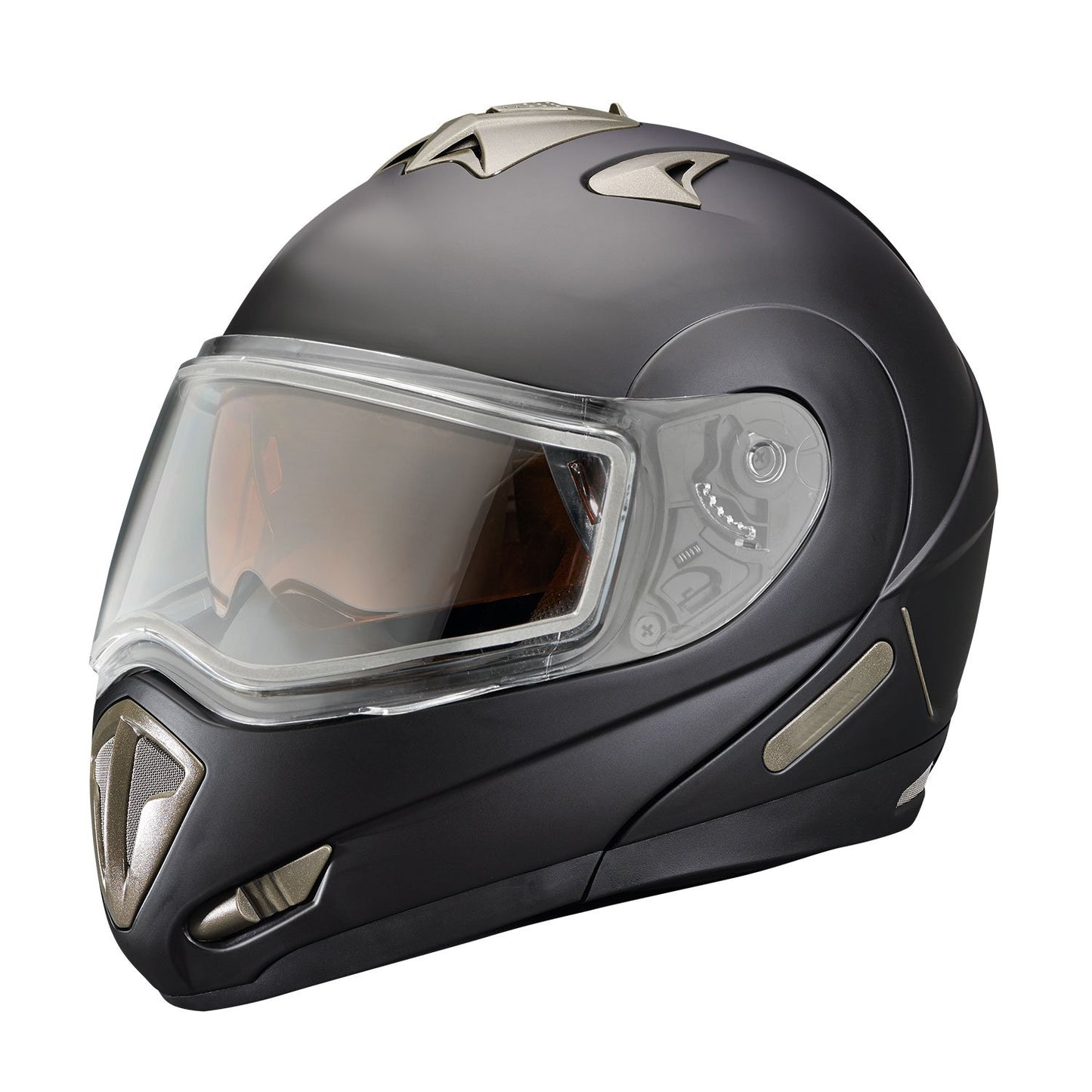 Polaris Off Road Modular 1.0 Adult Helmet with Dual-Pane Shield, Black Matte - 4XL