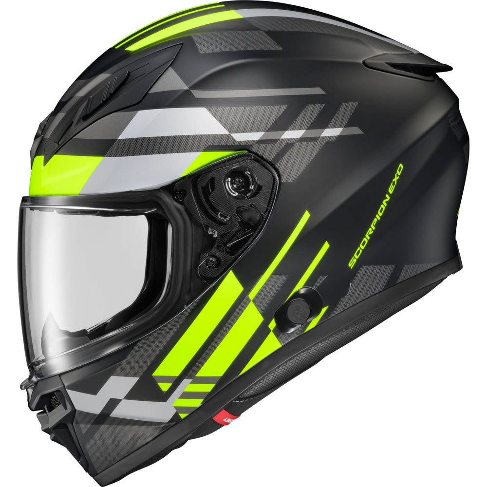 Exo R430 Full Face Helmet Paradox Hi Viz 2x
