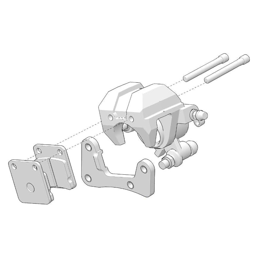 Polaris Ranger Brake Caliper Front Assembly, Right, Genuine OEM Part 1912802, Qty 1