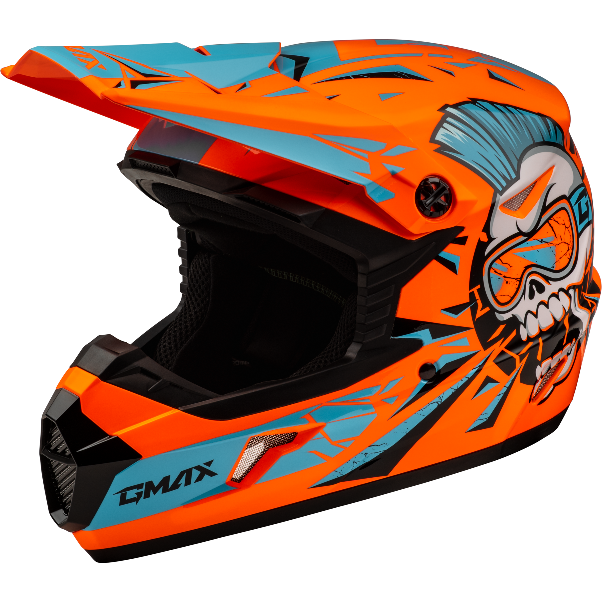 Youth Mx 46y Unstable Helmet Hi Vis Orange/Blue Ym