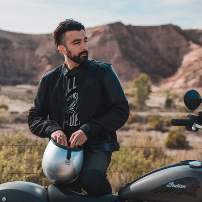 Indian Motorcycle Men's Tobin Mesh Jacket, Black - S