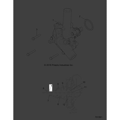 Polaris Ranger Clawed Washer, Genuine OEM Part 7556979, Qty 1