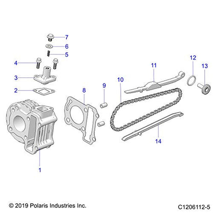 Polaris ATV PLATE, TIMING CHAIN TENSION, Genuine OEM Part 3023859, Qty 1