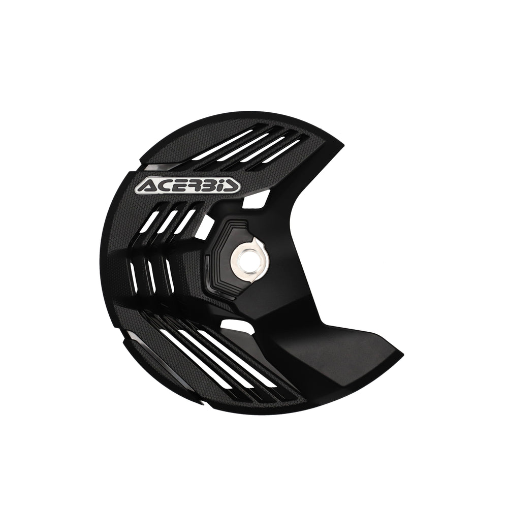 Linear Front Disc Cover Hon/Kaw/Sher/Yam Blk