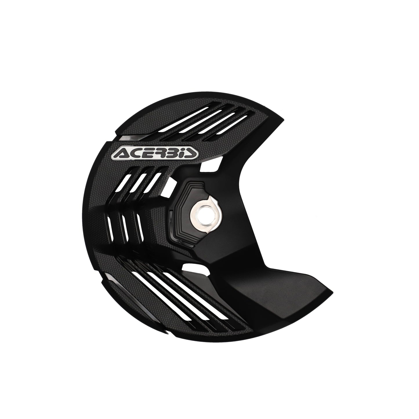 Linear Front Disc Cover Hon/Kaw/Sher/Yam Blk