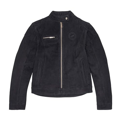 Indian Motorcycle Women's Cleveland Suede Jacket, Black - XS - 283337101