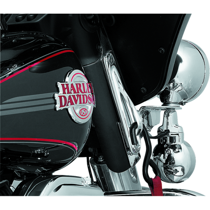 Kuryakyn Custom Teardrop Tie-Down Brackets 83-13 Touring Chrome