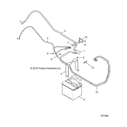 Polaris Ranger CBL-ACCY,BAT TO TERM BLOCK, Genuine OEM Part 4015993, Qty 1