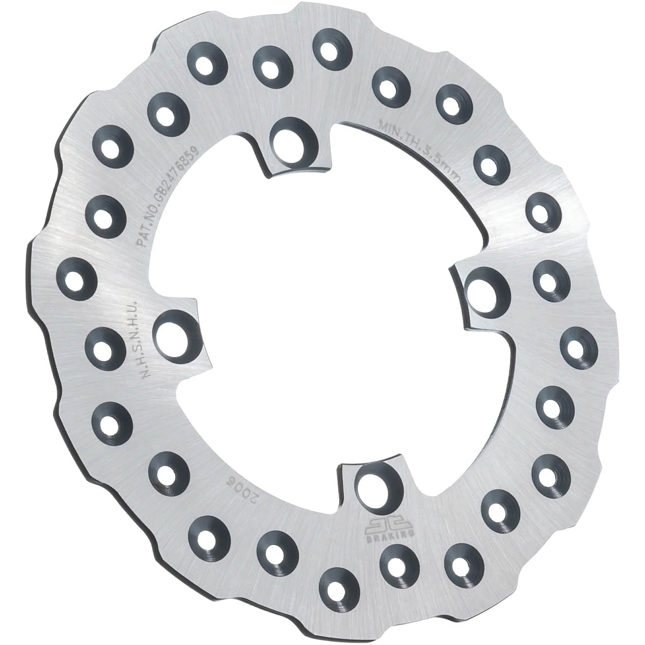 Rear Brake Rotor Ss Self Cleaning Kaw