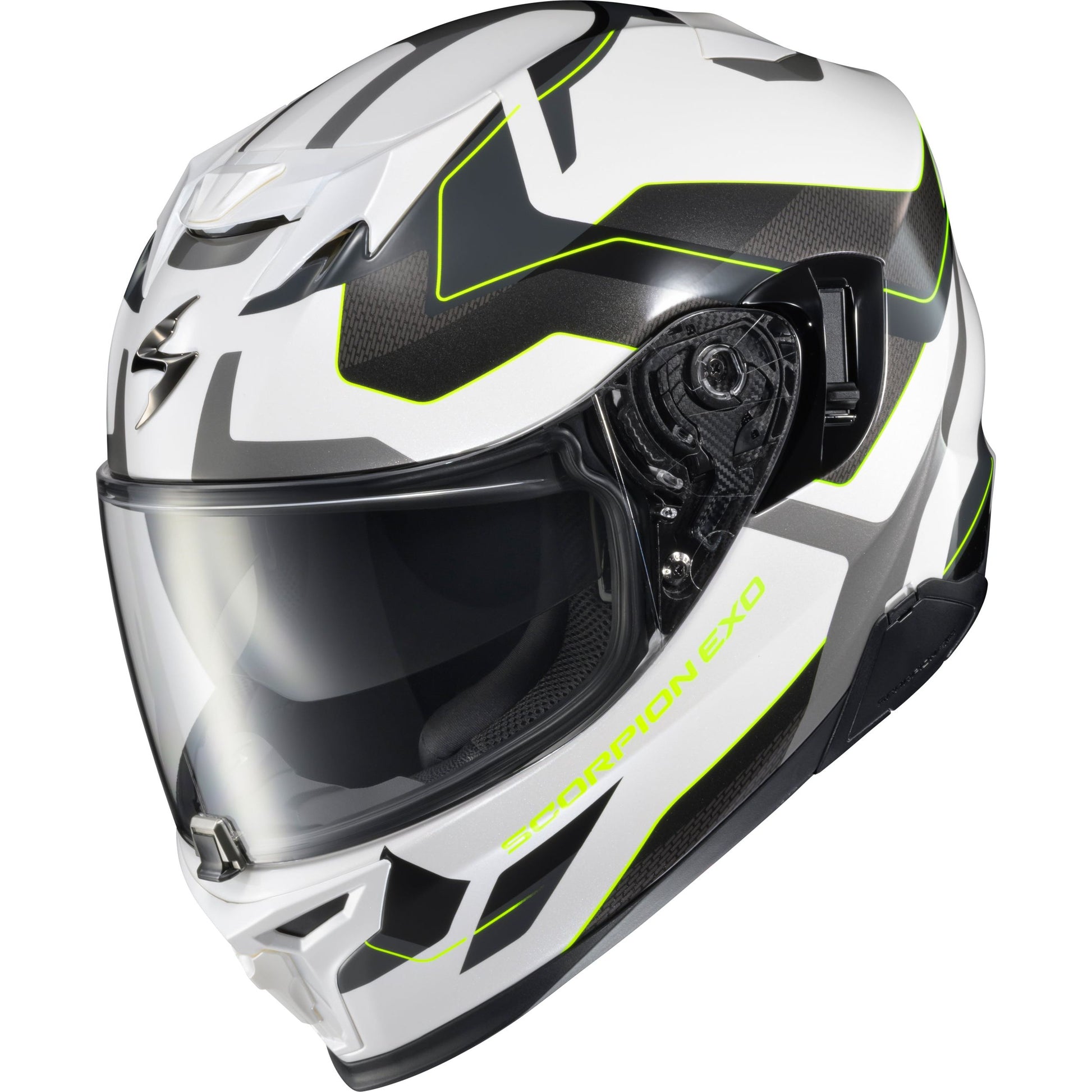Exo T520 Full Face Helmet Zuse White/Hi Viz Md