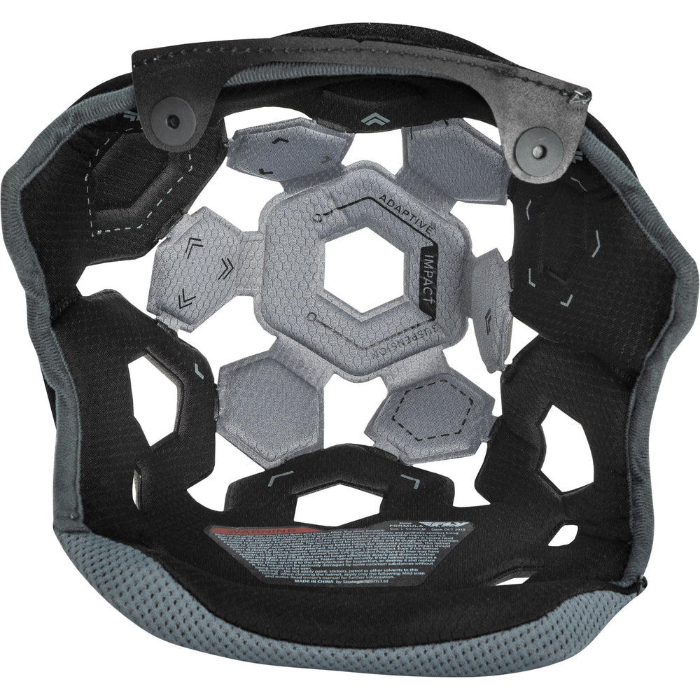 Formula Helmet Liner Black/Cool Grey Sm
