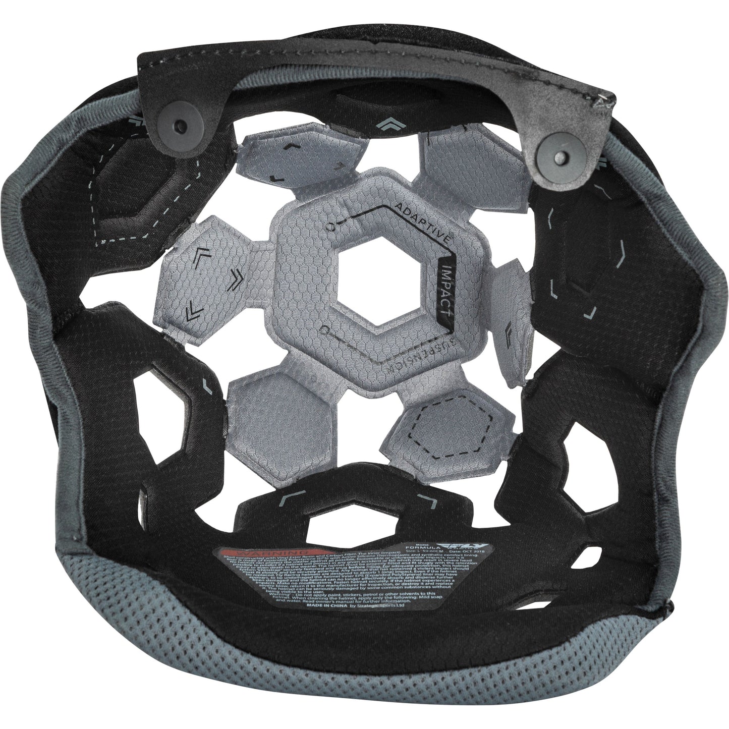 Formula Helmet Liner Black/Cool Grey Sm