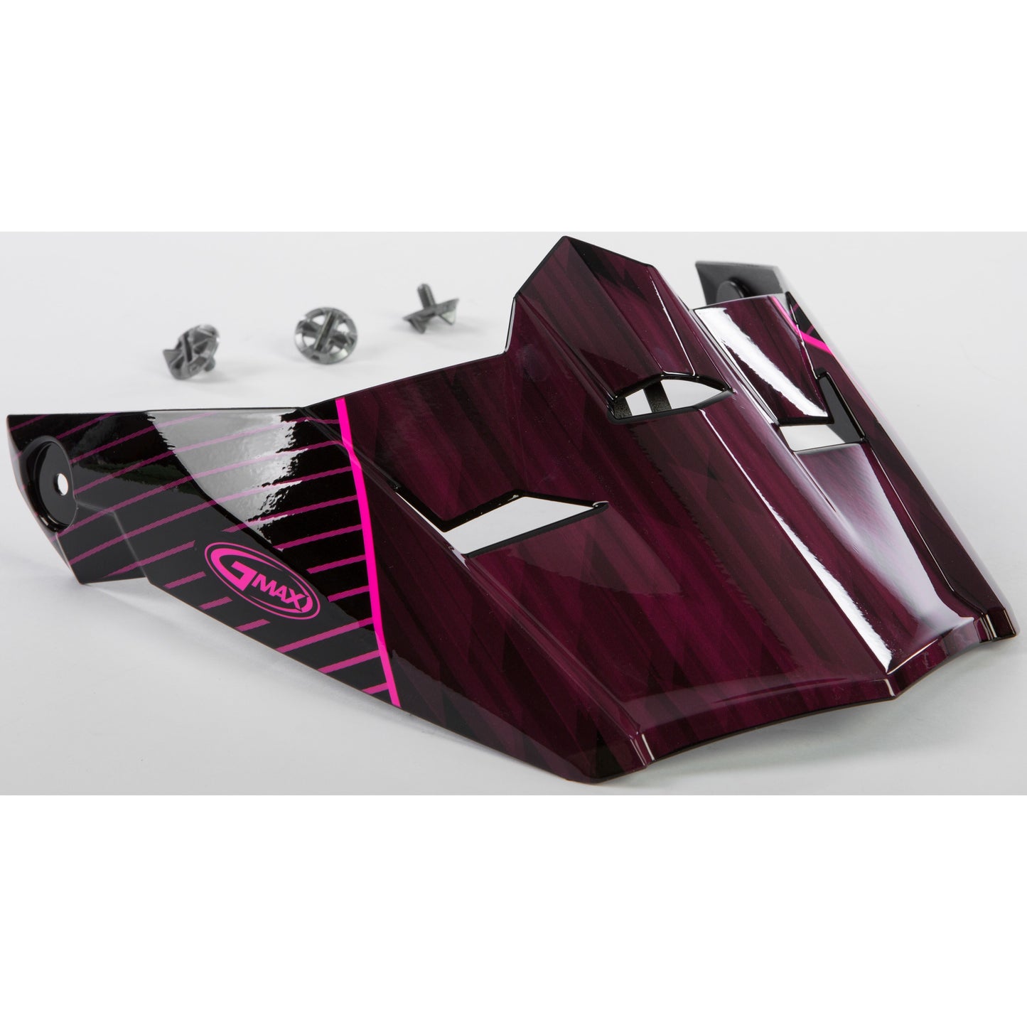 Visor W/Screws Colfax Mx 46y Black/Hi Vis Pink Ys Yl