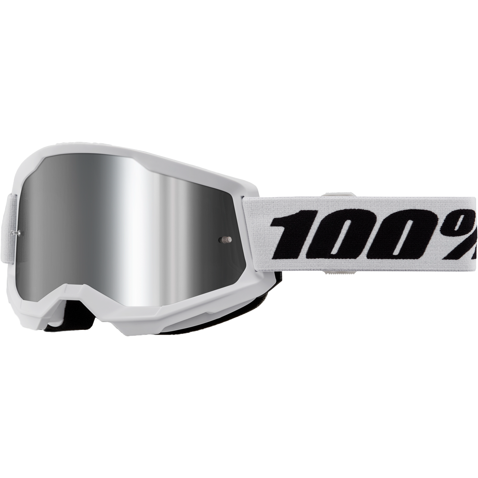 Strata 2 Goggle White Mirror Silver Lens