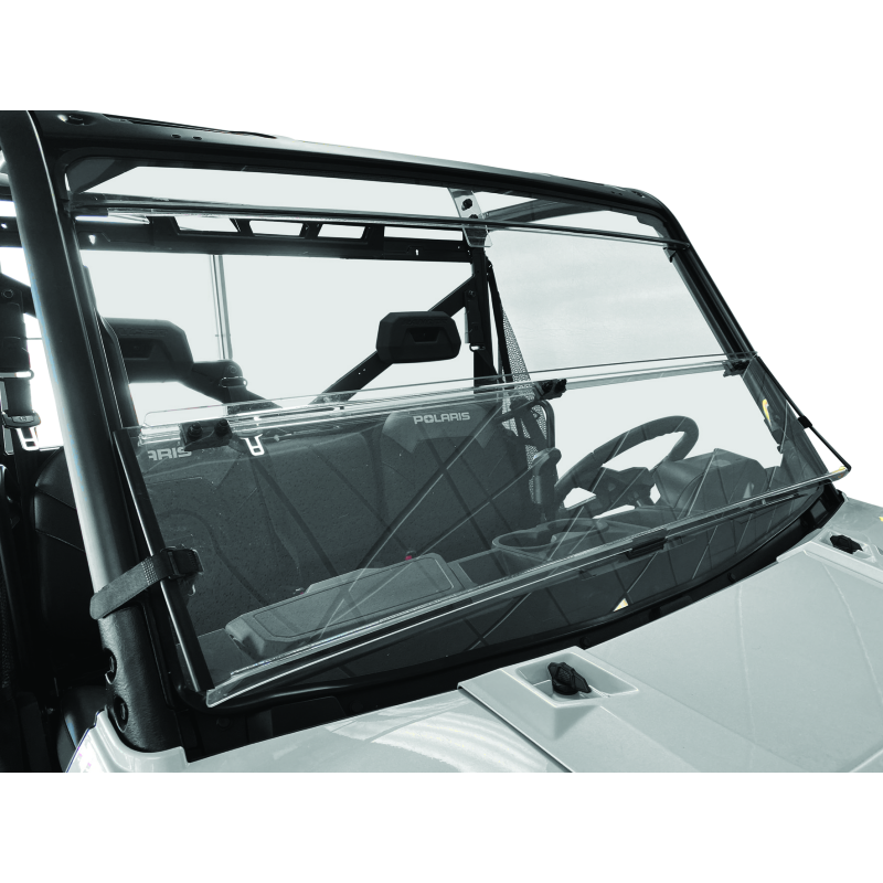 QuadBoss 15-19 Polaris Ranger 1000 Diesel Windbreak Folding Windshield