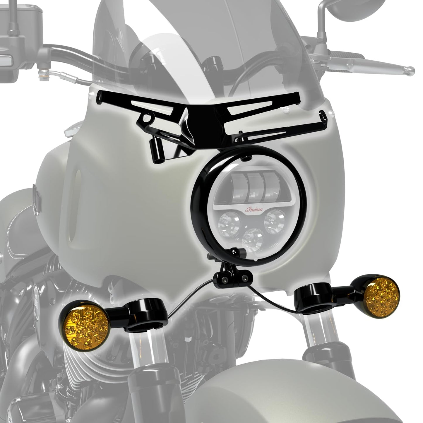 Indian Motorcycle Accessory Installation Kit, Cruiser Black - 2890095-266