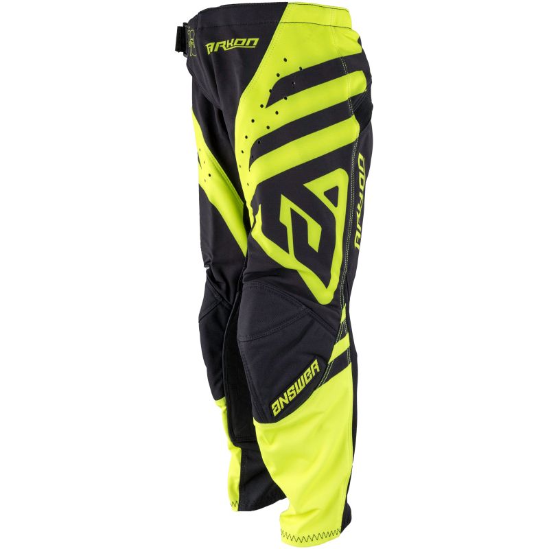Answer 25 Arkon Nitrus Pants Black/Hyper Acid Youth Size - 16