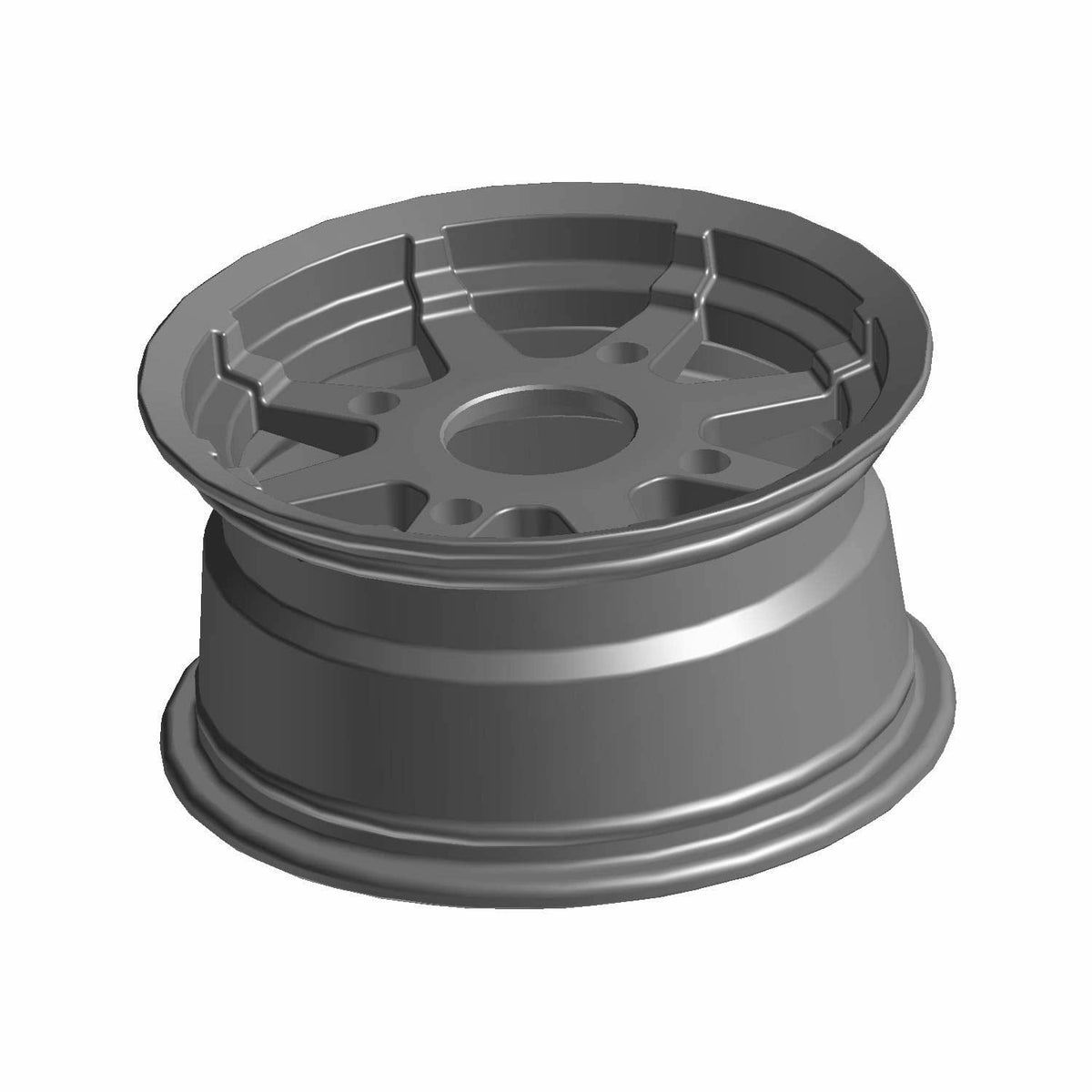 Polaris RZR Wheel, Front, 12 x 6, 26.2, Matte Black, Genuine OEM Part 1521106-458, Qty 1