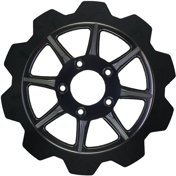 High Carbon Steel Phoenix Rear Rotor Black 11.5"