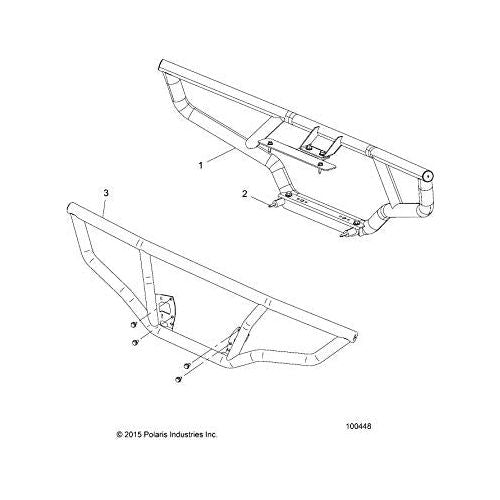 
                      
                        Polaris ATV Steel Rear Brushguard, Black
                      
                    
